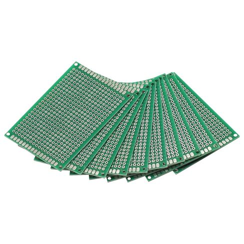 10 Pcs 5x7CM FR4 Double Side Prototype PCB Tinned Universal Breadboard 5x7 cm 50mmx70mm in Saudi Arabia