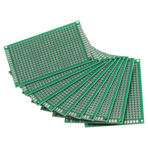10 Pcs 5x7CM FR4 Double Side Prototype PCB Tinned Universal Breadboard 5x7 cm 50mmx70mm in Saudi Arabia