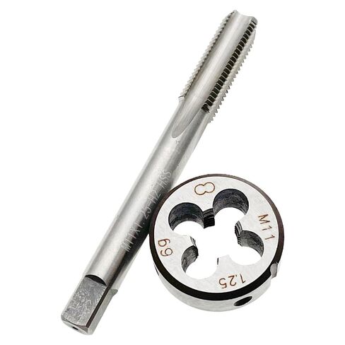 M11x1.25 Tap & Die Set Right Hand M11 x 1.25 Thread Tap Die Machine Screw Tool, M11 x 1.25 Tap Threading Tool Machine M11x1.25 Tap and Round Die in Kuwait