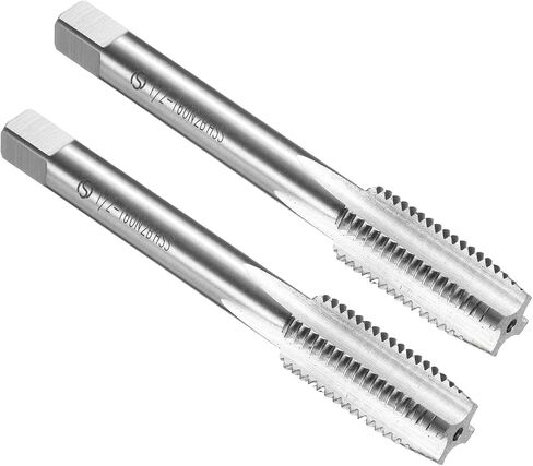 uxcell 2pcs Hand Bottom Tap 5/8-11 UNC 2B Thread Bottoming Style Threading Taps High Speed Steel HSS6542 Straight Flutes Screw Tapping Tool in Saudi Arabia