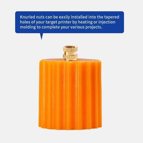 #6-32 إدراج ملولبة ، 50pcs #6-32 * 5/32 * 5.4mm C3640 مجموعة حرارة النحاس ، المكسرات الأمريكية ، المكسرات القياسية للأجهزة الخيطية للبلاستيك ومكونات الطباعة ثلاثية الأبعاد in Saudi Arabia