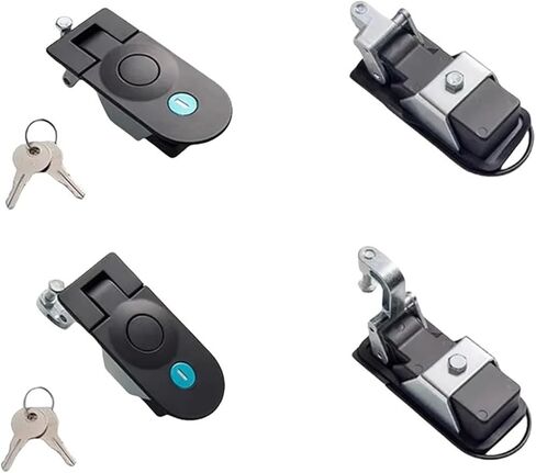 XK153 مزلاج رافعة مزلاج مقبض أرجوحة كاميرا قفل خزانة الصناعية الطائرة RV قفل 1PCS (XK153-35BS-KEY) in Kuwait