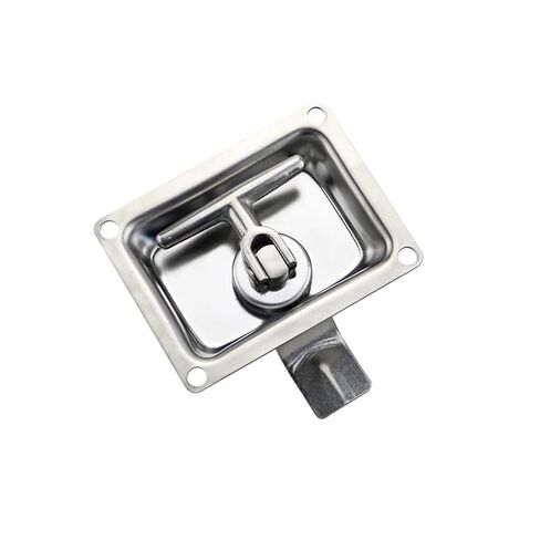 قفل لوحة السحب مصنوع من 304 الفولاذ المقاوم للصدأ مناسب لآلات باب مربع مربع 1pcs in Kuwait