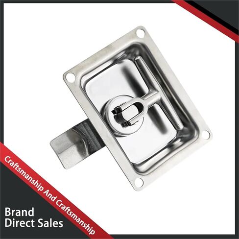 قفل لوحة السحب مصنوع من 304 الفولاذ المقاوم للصدأ مناسب لآلات باب مربع مربع 1pcs in Kuwait