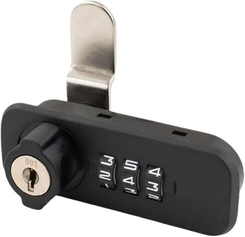 زنك سبيكة كلمة مرور الأثاث مزيج الأثاث الأمان 3 صندوق بريد رموز رقمية صندوق بريد 1PCS (ب) in Kuwait