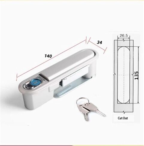 MS818 Lock Aluminum Alloy Round Matte Finish Cabinet Industrial Door Electrical Panel 1Pcs in Saudi Arabia