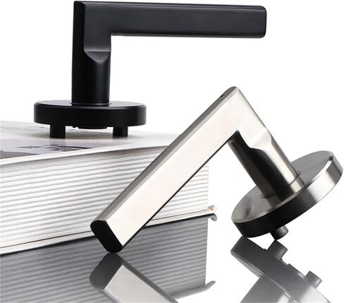 304 قفل الحمام الفولاذ المقاوم للصدأ قفل الأسرة بدون مفتاح اضغط على زر عكسي ميكانيكي 1 مساءً (الفضة المصبوبة) in Kuwait