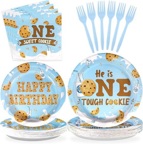 Grencian 96 Pcs 8th Video Game Birthday Party Decorations Blue Video Game Level 8 Birthday Plates and Napkins Tableware Sets for Kids Boys 8 Years Old Gamer Gaming Party Favors Serves 24 in Saudi Arabia