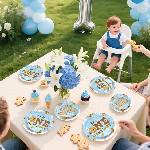 Grencian 96 Pcs 8th Video Game Birthday Party Decorations Blue Video Game Level 8 Birthday Plates and Napkins Tableware Sets for Kids Boys 8 Years Old Gamer Gaming Party Favors Serves 24 in Saudi Arabia