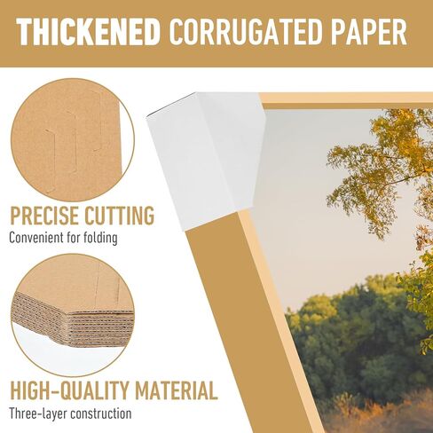 120 Pack Adjustable Cardboard Corner Protectors, Fit 1",1.5" and 2.2" Frames, Protectors for Shipping, Packing, Packaging Edge Protector, Shipping in Saudi Arabia