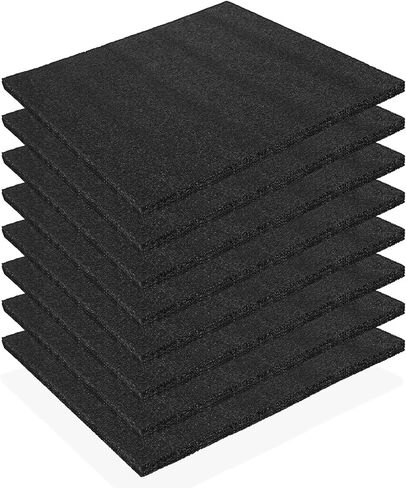 8pcs 12x12x0.4 بوصة ورقة رغوة البولي إيثيلين ، صفائح فقاعة التعبئة السوداء السميكة السميكة ، حشوة رغوة عالية الكثافة في بطانة عالية الكثافة لصناديق التغليف والحرف اليدوية in Kuwait