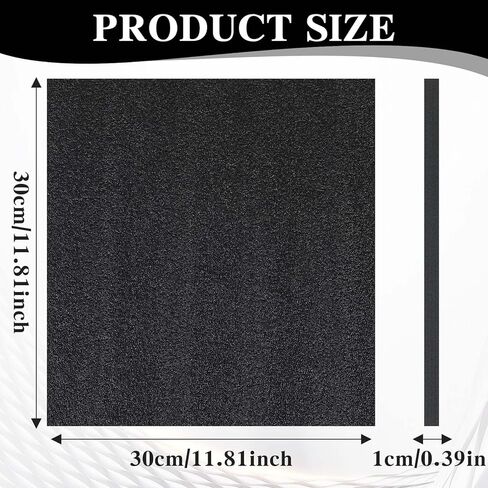 8pcs 12x12x0.4 بوصة ورقة رغوة البولي إيثيلين ، صفائح فقاعة التعبئة السوداء السميكة السميكة ، حشوة رغوة عالية الكثافة في بطانة عالية الكثافة لصناديق التغليف والحرف اليدوية in Kuwait