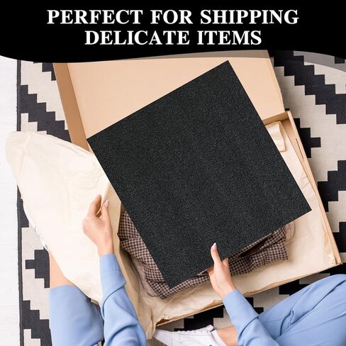 8pcs 12x12x0.4 بوصة ورقة رغوة البولي إيثيلين ، صفائح فقاعة التعبئة السوداء السميكة السميكة ، حشوة رغوة عالية الكثافة في بطانة عالية الكثافة لصناديق التغليف والحرف اليدوية in Kuwait
