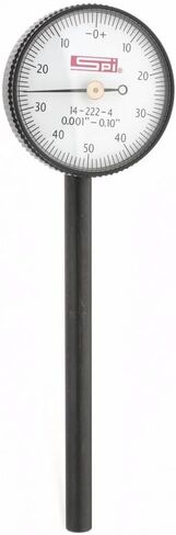 SPI 14-223-2 Back Plunger Dial Indicator: 0.1" Range, 0-100 Reading, 0.001" Graduations in Saudi Arabia