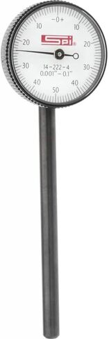 SPI 14-223-2 Back Plunger Dial Indicator: 0.1" Range, 0-100 Reading, 0.001" Graduations in Saudi Arabia
