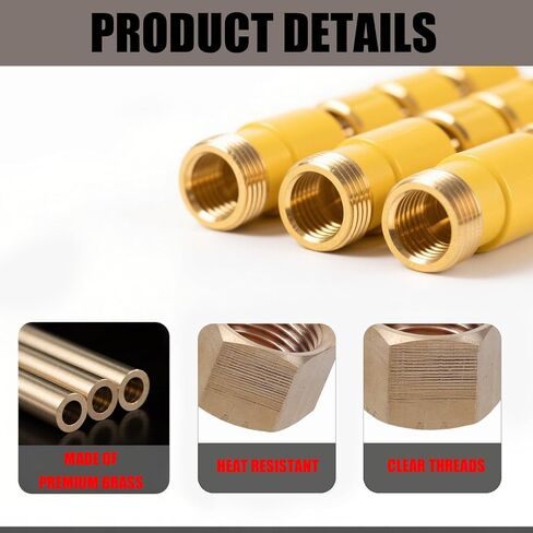 10pcs 3/8 Inch NPT Brass Pipe Caps & 10 Silicone Gasket, Premium Brass Compression Stop Valve Pipe Plug Caps Compression Fitting Practical Accessories for Water Line Plumbing Faucet Hose in Saudi Arabia
