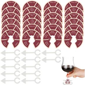 Wine Not Spin-Fun Drinking Games for Adults, 24PCS Wine Glass Spinner Party Fun Adult Game Nights,Bachelorette Party Games, Drinking Games for Girls Couples Adults Party in Saudi Arabia