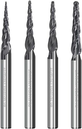 3.175mm مقطوعة طحن الطحن المبرق مطحنة نهاية أنف مطحنة R0.25/R0.5/R0.75/R1.0 in Saudi Arabia
