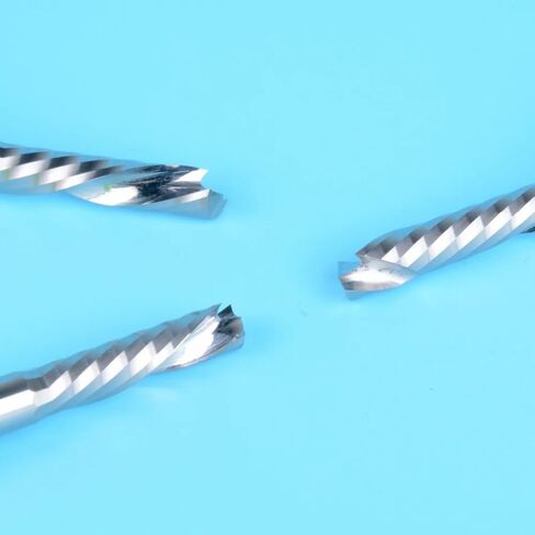 3.175/4/5/6mm Shank UP & DOWN Cut 1 Flute Spiral Carbide Mill Tool Cutters For CNC Router Wood End Mill Cutter Bits(3.175x2.5x15x38L) in Saudi Arabia