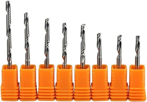 4mm 6mm شانك PVC Milling Cutter CNC Tool Woodworking Metal Aluminium Flute Flute End Mill Router Bit Petgliving Bit Spiral Lendmill (4-22-4d) in Kuwait