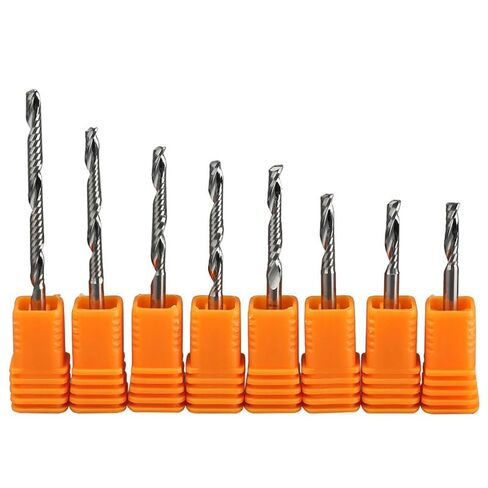 4mm 6mm Shank PVC Milling Cutter CNC Tool Woodworking Metal Aluminum Single Flute Inch End Mill Router Bit Engraving Bit Spiral Endmill(4-22-4D) in Kuwait