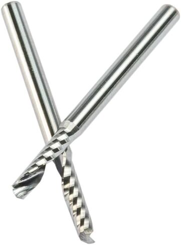10pcs 3.175mm 4mm 5mm 6mm Shank Carbide CNC Router Bits One Single Flute End Mill Tools Milling Cutter 17-62mm(10pcs 3.175x2.5x8) in Saudi Arabia
