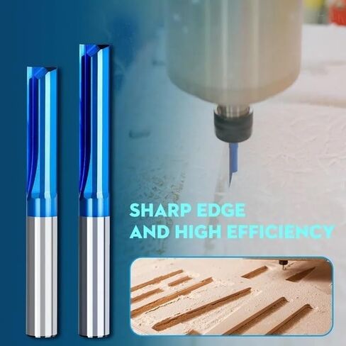 6mm Shank Straight End Mill Carbide Milling Cutter For Wood PVC Plastic CNC Engraving Router Bit Milling Tool(6x6x22x45L) in Kuwait