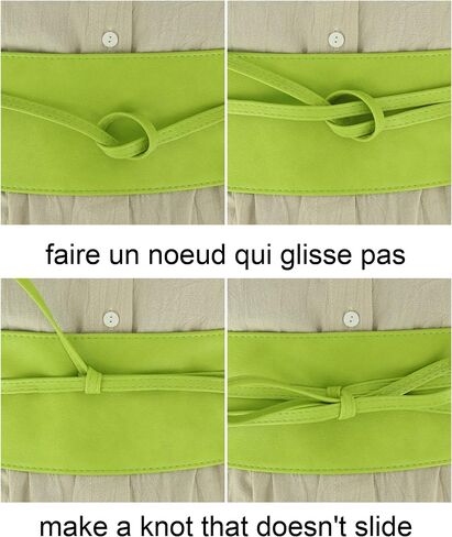 FASHIONGEN - Woman leatherette waisband Obi Belt, MICA in Saudi Arabia