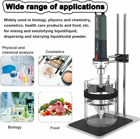 مختبر مستحلب عالي السرعة مشتت من متجانسة ، سرعة قابلة للتعديل مع حامل ، 25/18/66 ملم رؤوس العمل in Kuwait