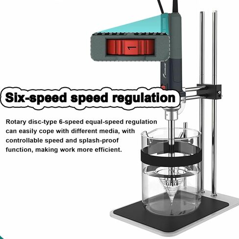 مختبر مستحلب عالي السرعة مشتت من متجانسة ، سرعة قابلة للتعديل مع حامل ، 25/18/66 ملم رؤوس العمل in Kuwait