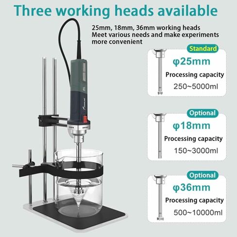 High-Speed Homogenizer Lab Disperser Emulsifier for Cell Tissue Homogenization and Emulsification 1300W in Saudi Arabia