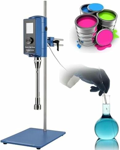 High Speed Digital Display Emulsifier, 2000-28000rmp/Min Speed Adjustable, Laboratory Dispersing Homogenizer, Timing Control 6000 Minutes, 5-10000ml Processing Capacity in Kuwait