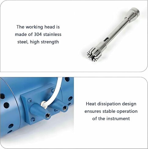 High Speed Digital Display Emulsifier, 2000-28000rmp/Min Speed Adjustable, Laboratory Dispersing Homogenizer, Timing Control 6000 Minutes, 5-10000ml Processing Capacity in Kuwait