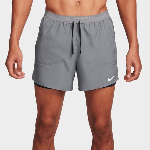 Nike Stride Men's Dri-FIT 5" 2-in-1 Running Shorts (Black/Black/Black, FN2992-010) Size Medium in Saudi Arabia