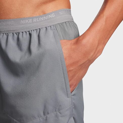 Nike Stride Men's Dri-FIT 5" 2-in-1 Running Shorts (Black/Black/Black, FN2992-010) Size Medium in Saudi Arabia