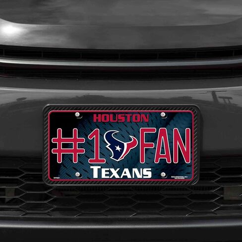 Rico Houston Football Texans #1 Fan Metal License Plate Tag - Number One! Let's Go!! in Saudi Arabia