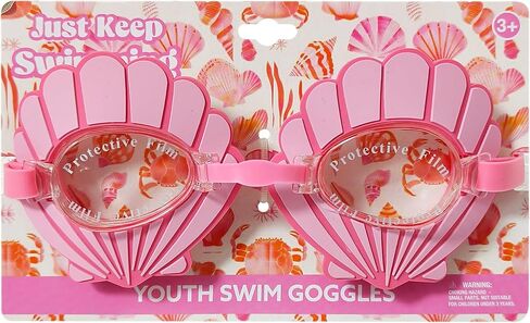 لأمنحك نظاراتها في صدف شبابها للسباحة-مستوحاة من حورية البحر ، ومكافحة فوغ ، وحماية الأشعة فوق البنفسجية ، وحزام قابل للتعديل للأطفال in Kuwait