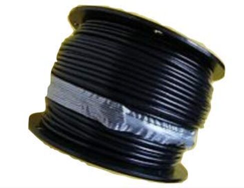 1/8" Coated to 3/16" Diameter, 7x19 Construction, Black Vinyl Coated Cable (100 ft Coil) in Saudi Arabia