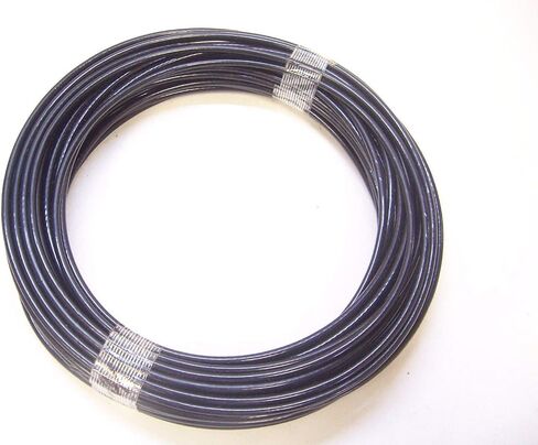 M&G Black Nylon Coated Galvanized Steel Cable, 3/16" Coated to 1/4" Diameter, for Fitness Machines: 50 ft, 100 ft and 250 ft (100 ft Reel) in Saudi Arabia