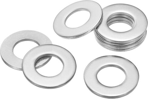 uxcell 5Pcs 1-1/2" Stainless Steel SAE Flat Washers, 1.64" ID x 3" OD x 0.15" Thick Round Metal Washers for Screws Bolts Machinery Repair Accessories, Outdoor Construction in Saudi Arabia