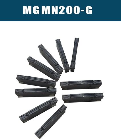 1pc 3/4In Shank MGEHR2020-2 High Quality Lathe Grooving Cut-Off Parting Tool Holder with 11pcs MGMN200 Indexable Carbide Grooving Inserts for Steel, Stainless Stee (MGEHR2020-2 + MGMN200) in Saudi Arabia