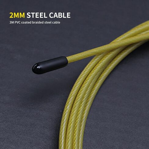 Speed Jump Rope for Men Women, Hererope Speed Rope With Dual Bearing System, 2 Cables, Adjustable Jump Rope for Boxing, CrossFit, HIIT & Strength TrainingDouble Unders, Fitness Workouts Training in Saudi Arabia