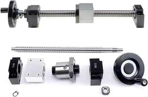 Double nut Ball Screw Control Machine SFS1205 Ball Screw Set L150-1000mm+ 4pcs HGH15CA Carriages Blocks+Linear Rails 2pcs HGR15 Square Linear Guide for Machine(650mm) in Saudi Arabia