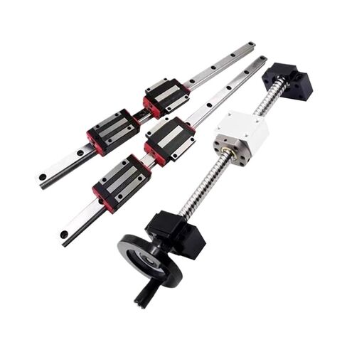 جهاز التحكم في الكرة المزدوج صامد الجوز المسمار المسمار مجموعة SFS1205 L150-1000mm+القضبان الخطية 2PCS HGR15 دليل خطي مربع+4pcs كتل عربات HGW15CC للماكينة (600 مم) in Kuwait