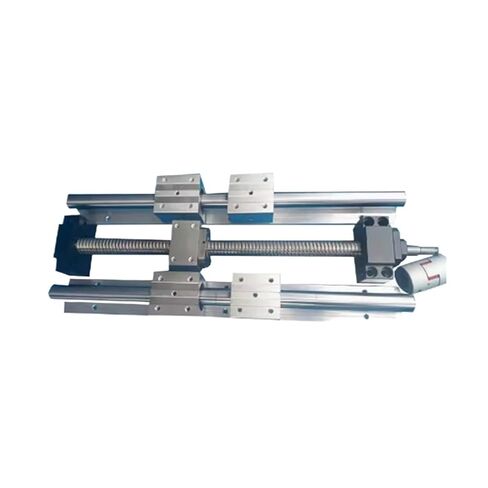 Double nut Ball Screw Control Machine SFU2504 1200mm-2000mm with Nut + Ball Screw Set SBR25 +Support BKBF20+Nut Holder+Coupling(1550mm) in Kuwait