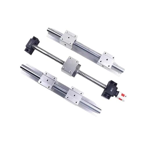 Double nut Ball Screw Control Machine SFU2504 1200mm-2000mm with Nut + Ball Screw Set SBR25 +Support BKBF20+Nut Holder+Coupling(1550mm) in Kuwait