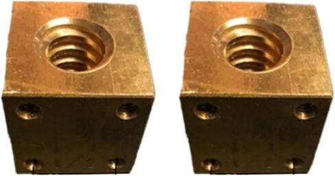 Linear Motion Ball Screw Precision Part 1pc T12 T18 T20 T25 T30 Brass Lead Screw Square Nut Trapezoid Screw Support Nut Right Thread(T12x3 Right-Hand) in Saudi Arabia