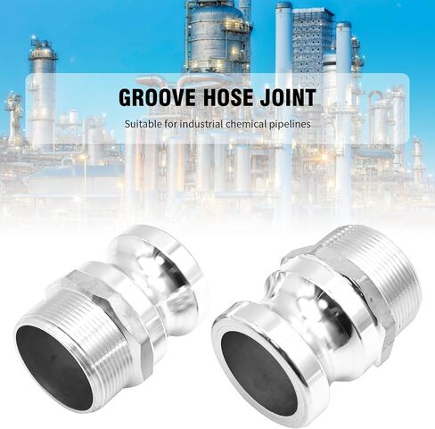 2Pcs 2 Inch Polypropylene Camlock Coupling Dust Plug Kit, F-200 Fitting Cam Lock Fitting Polypropylene Cam Groove Fitting Dust Plugs, Suitable for Industrial Chemical Pipelines in Saudi Arabia
