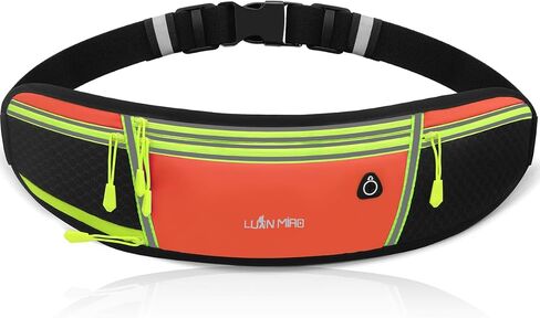 Running Belt for Women & Men Water Resistant Fitness Waist Pack with Phone Pocket & Water Bottle Holder Adjustable Reflective Jogging Belt for Running, Hiking, Gym (Sky Blue) in Saudi Arabia