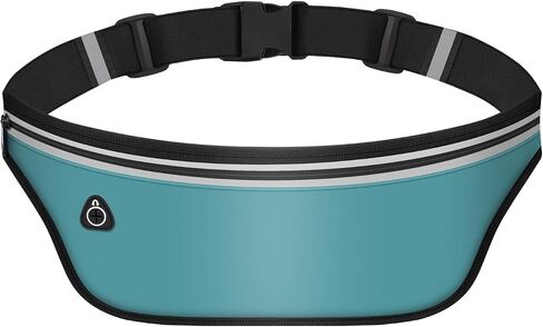 UltraSlim Fanny Packs for Women Men Slim Running Belt Waist Pack Runners Bag Waterproof Money Belt (Black) in Kuwait